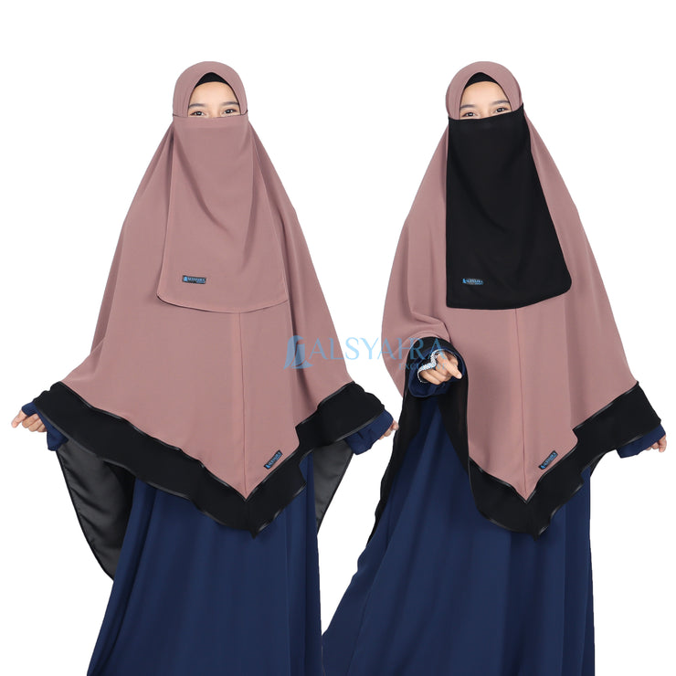 Set Khimar Maleeka Bisban Queen BolBal 2 Material Alsyahra Exclusive XXL