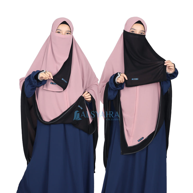 Set Khimar Maleeka Bisban Queen BolBal 2 Material Alsyahra Exclusive XL