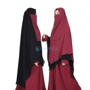 Set Khimar Maleeka Bisban Queen BolBal 2 Material Alsyahra Exclusive XXL