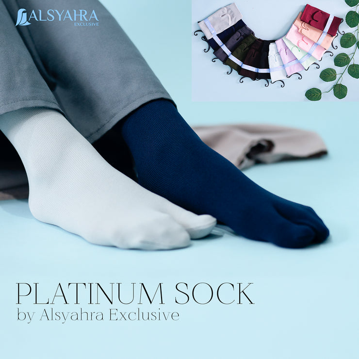 Kaos Kaki Jempol Polos Muslimah Alsyahra Sock