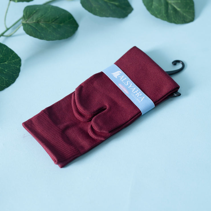Kaos Kaki Jempol Polos Muslimah Alsyahra Sock