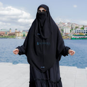 Set Khimar Instan Aisyah Jetblack Alsyahra Exclusive