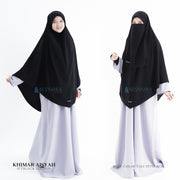 Set Khimar Instan Aisyah Jetblack Alsyahra Exclusive