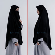 Set Khimar Instan Aisyah Jetblack Alsyahra Exclusive