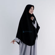 Set Khimar Instan Aisyah Jetblack Alsyahra Exclusive