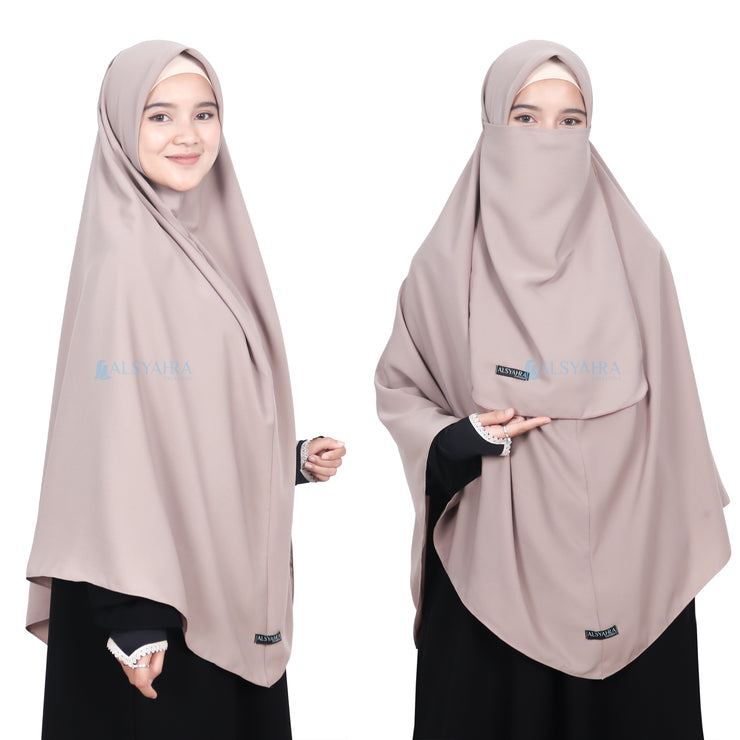 Set Khimar Instan Aisyah Luxury Wolfis Alsyahra Exclusive