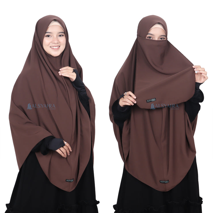 Set Khimar Instan Aisyah Luxury Wolfis Alsyahra Exclusive