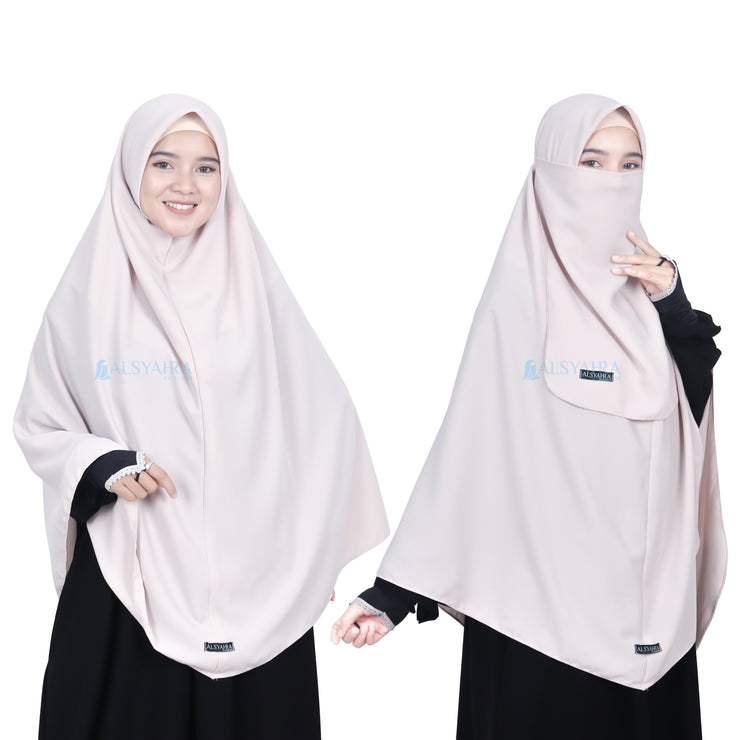 Set Khimar Instan Aisyah Luxury Wolfis Alsyahra Exclusive