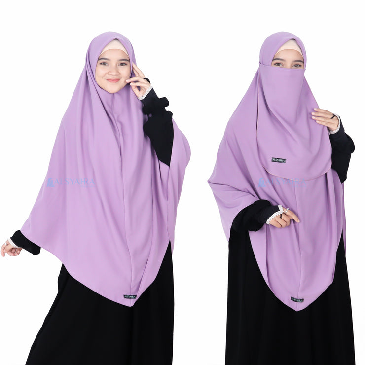 Set Khimar Instan Aisyah Luxury Wolfis Alsyahra Exclusive