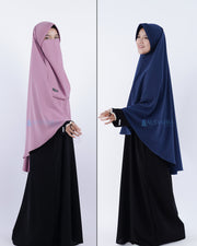 ALSYAHRA EXCLUSIVE JILBAB - Set Khimar PAD Cadar Tali Hijab Syari Premium