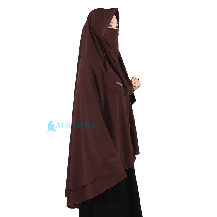 Set Khimar Syari Cerutti 2 Layer Size XL Alsyahra Exclusive