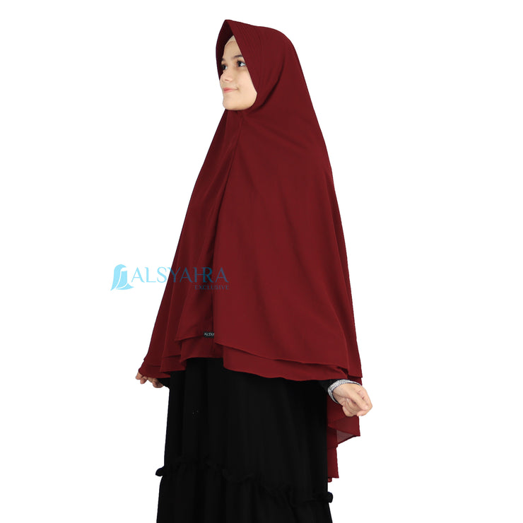 Set Khimar Syari Cerutti 2 Layer Size XL Alsyahra Exclusive