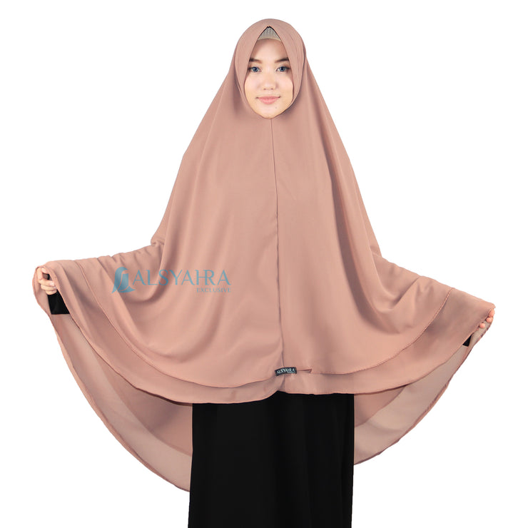 Set Khimar Syari Cerutti 2 Layer Size XL Alsyahra Exclusive