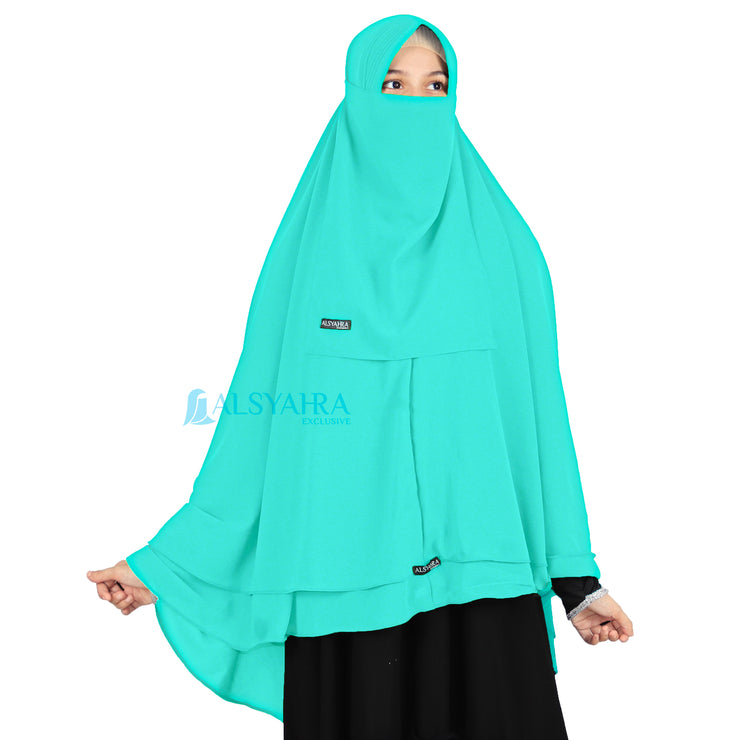 Set Khimar Syari Cerutti 2 Layer Size XL Alsyahra Exclusive