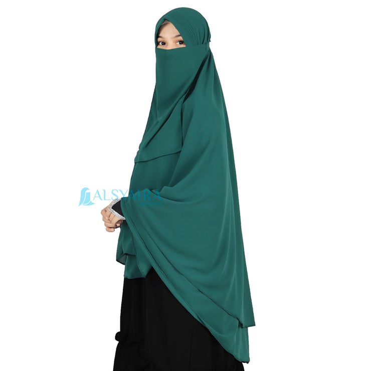 Set Khimar Syari Cerutti 2 Layer Size XL Alsyahra Exclusive
