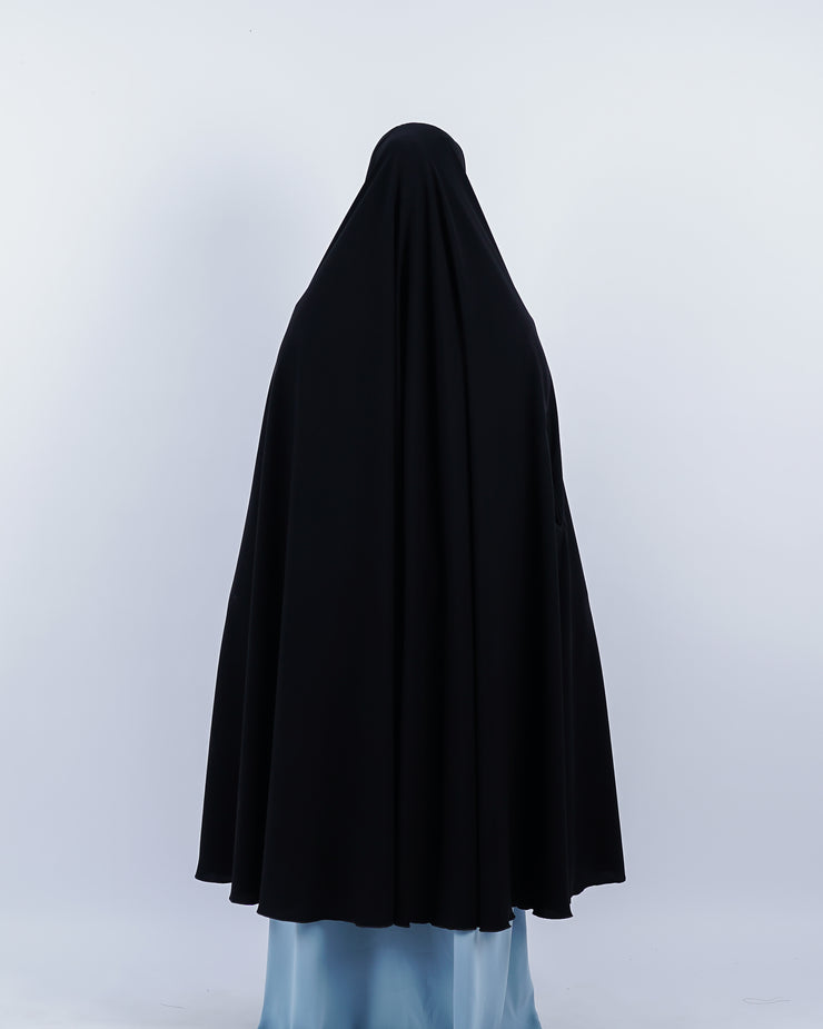 Set Khimar Syari Handzipper Haramain Jetblack Alsyahra Exclusive