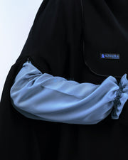 Set Khimar Syari Handzipper Nailah Haramain Niqab Poni Jetblack Alsyahra Exclusive