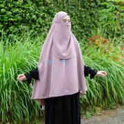 Alsyahra Exclusive Set Khimar Handzipper Size XL Soft Crown Exclusive