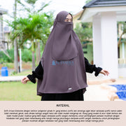 Alsyahra Exclusive Set Khimar Handzipper Size XL Soft Crown Exclusive