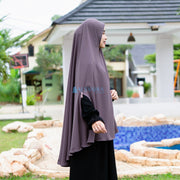 Alsyahra Exclusive Set Khimar Handzipper Size XL Soft Crown Exclusive