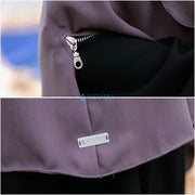Alsyahra Exclusive Set Khimar Handzipper Size XL Soft Crown Exclusive