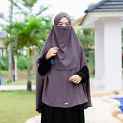 Alsyahra Exclusive Set Khimar Handzipper Size XL Soft Crown Exclusive