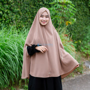 Alsyahra Exclusive Set Khimar Handzipper Size XL Soft Crown Exclusive