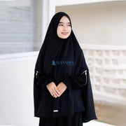 Alsyahra Exclusive Set Khimar Handzipper Size XL Soft Crown Exclusive