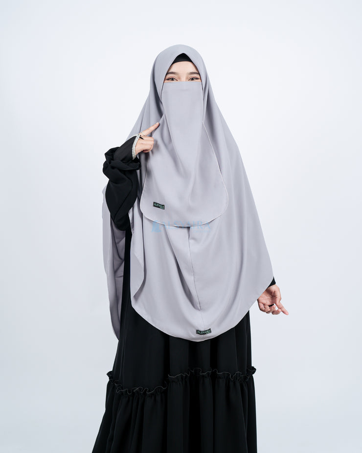 Set Khimar Instan Aisyah Luxury Wolfis Alsyahra Exclusive