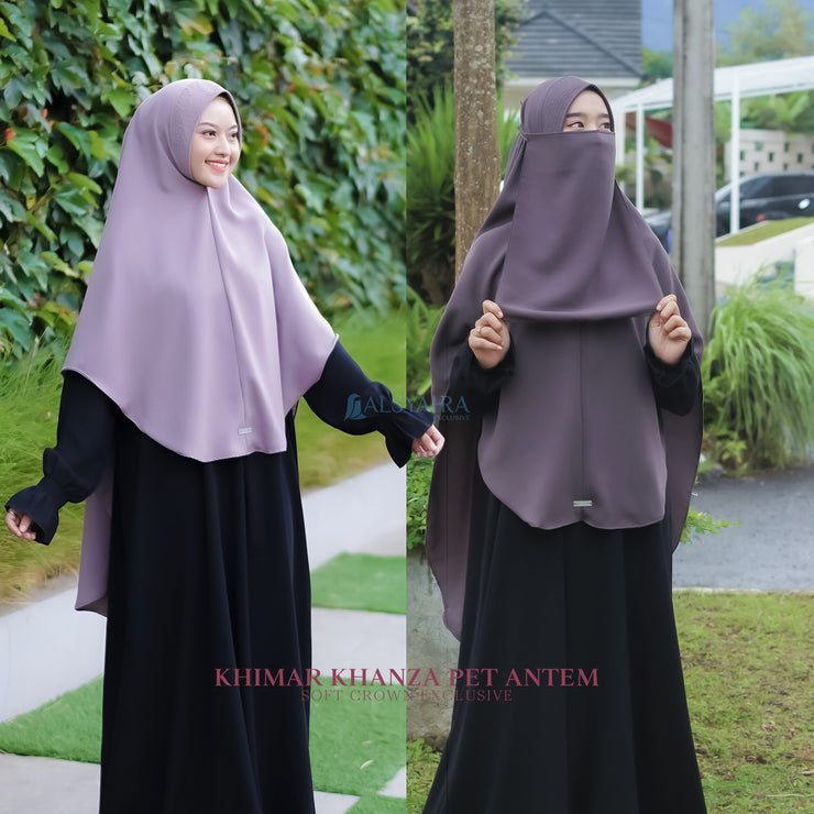 Alsyahra Exclusive Set Khimar Khanza Size L Soft Crown Exclusive
