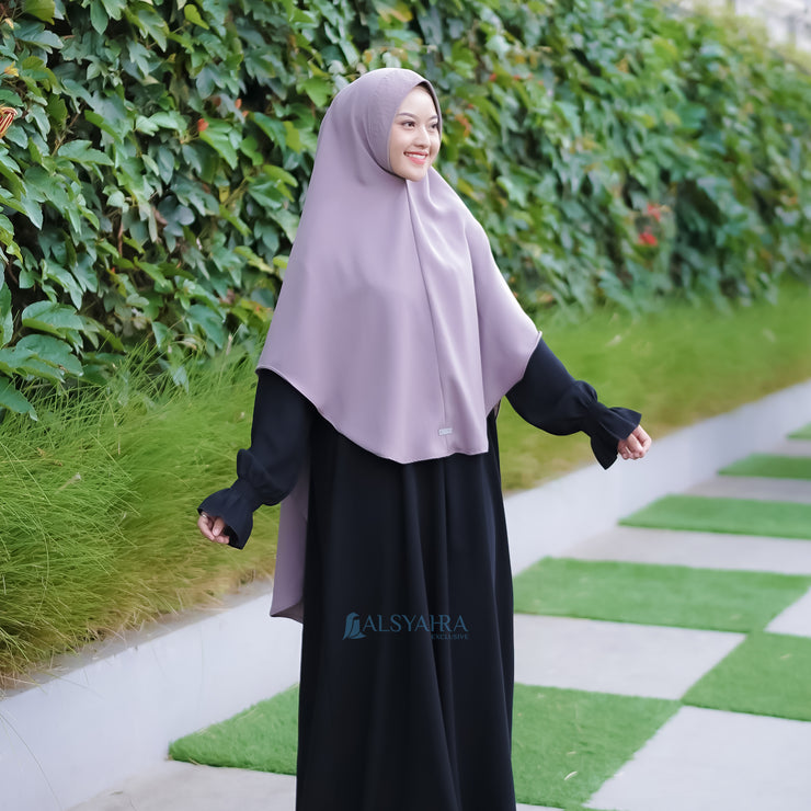 Alsyahra Exclusive Set Khimar Khanza Size L Soft Crown Exclusive