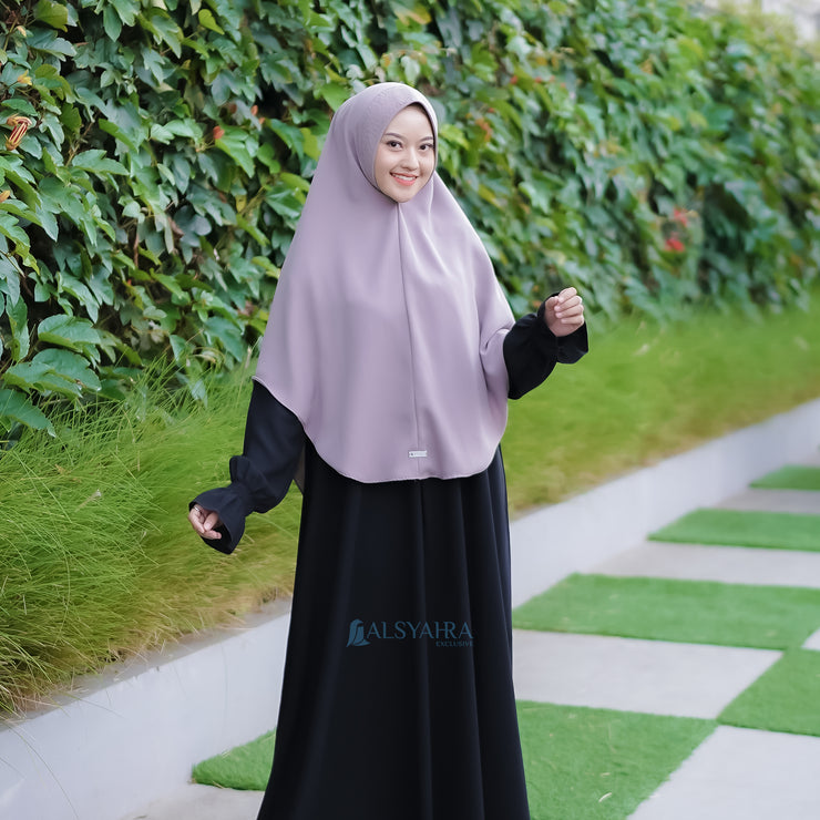 Alsyahra Exclusive Set Khimar Khanza Size L Soft Crown Exclusive