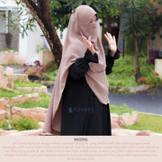 Alsyahra Exclusive Set Khimar Khanza Size XL Soft Crown Exclusive