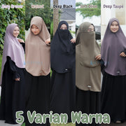 Alsyahra Exclusive Set Khimar Khanza Size XL Soft Crown Exclusive