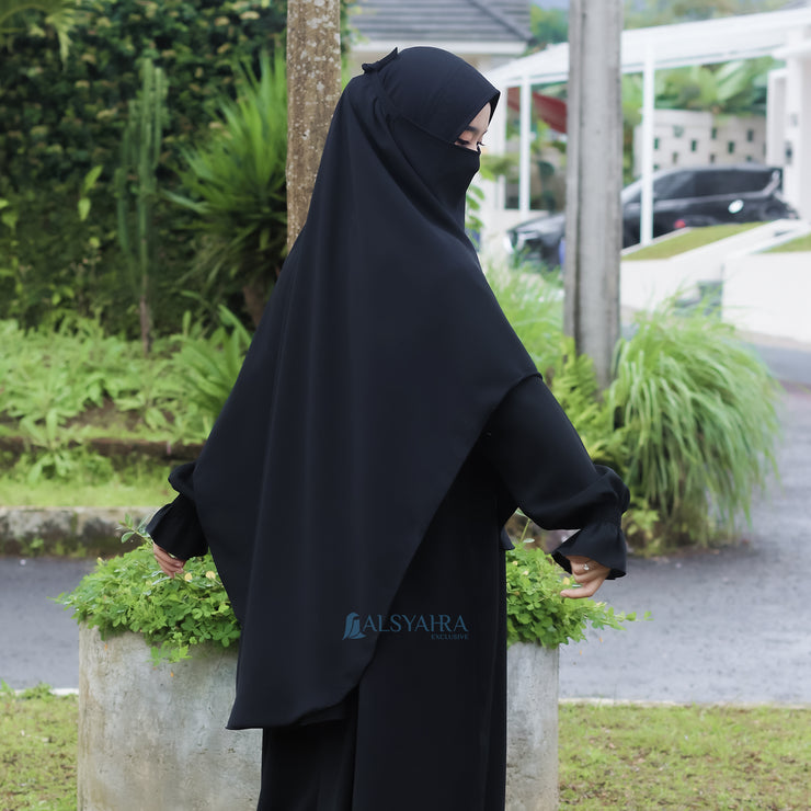 Alsyahra Exclusive Set Khimar Khanza Size XL Soft Crown Exclusive