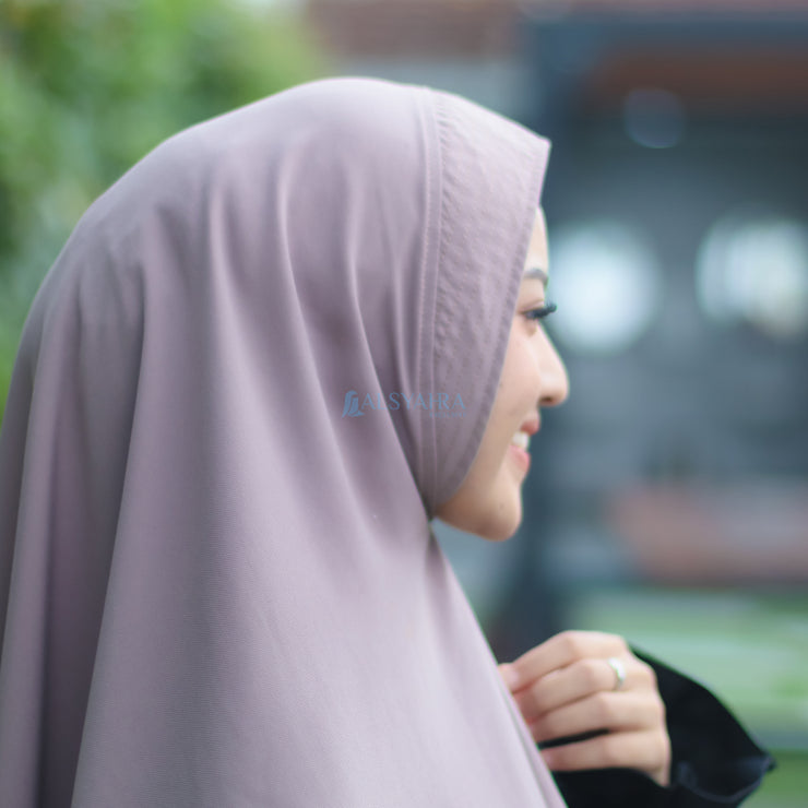 Alsyahra Exclusive Set Khimar Khanza Size XL Soft Crown Exclusive