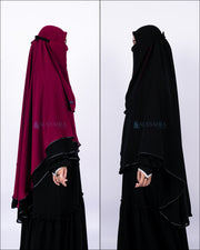 Set Khimar Maleeka Bisban Queen BolBal 2 Material Alsyahra Exclusive XL