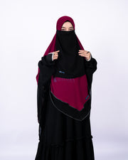 Set Khimar Maleeka Bisban Queen BolBal 2 Material Alsyahra Exclusive XL