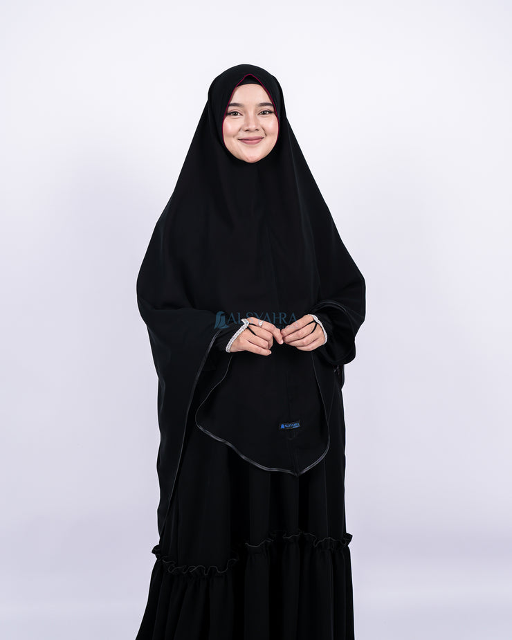 Set Khimar Maleeka Bisban Queen BolBal 2 Material Alsyahra Exclusive XL