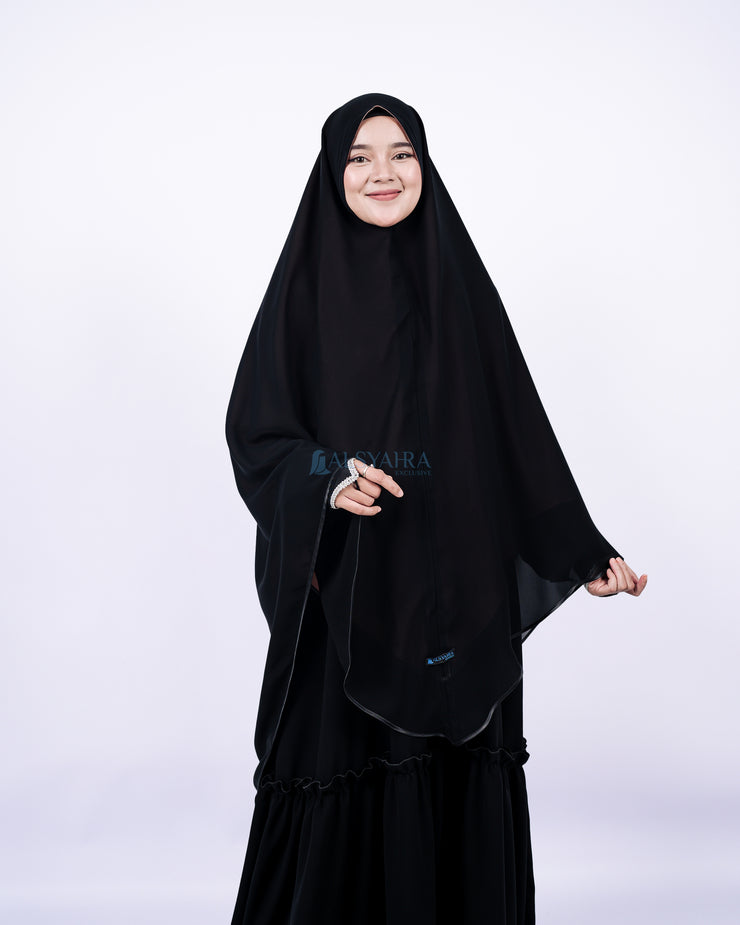 Set Khimar Maleeka Bisban Queen BolBal 2 Material Alsyahra Exclusive XXL