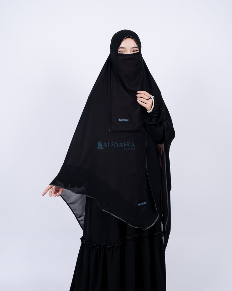 Set Khimar Maleeka Bisban Queen BolBal 2 Material Alsyahra Exclusive XXL