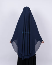 Alsyahra Exclusive Set Khimar Cadar Tali Shofa Sifon Premium 2 Layer XL