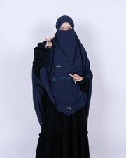 Alsyahra Exclusive Set Khimar Cadar Tali Shofa Sifon Premium 2 Layer XL