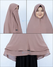Set Khimar Syari Cerutti 2 Layer Size XXL Alsyahra Exclusive