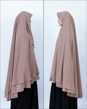 Set Khimar Syari Cerutti 2 Layer Size XXL Alsyahra Exclusive