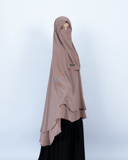Set Khimar Syari Cerutti 2 Layer Size XXL Alsyahra Exclusive