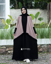 Long Outer Syari Cardigan Alia 2 Material SIze S by Alsyahra Exclusive