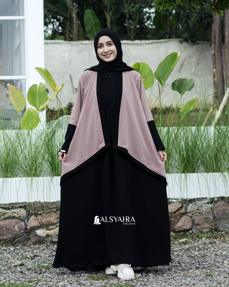 Long Outer Syari Cardigan Alia 2 Material SIze S by Alsyahra Exclusive