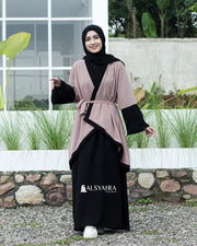 Long Outer Syari Cardigan Alia 2 Material SIze S by Alsyahra Exclusive