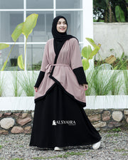 Long Outer Syari Cardigan Alia 2 Material SIze S by Alsyahra Exclusive